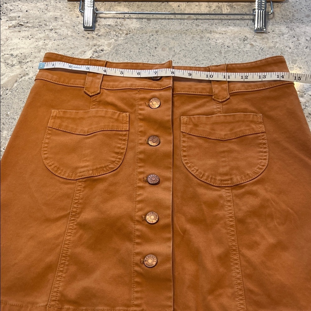 Madewell Orange Mini Skirt Size 2 - Picture 7 of 8